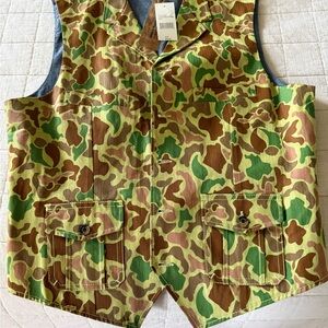 Jachs Camouflage Vest with Green and Brown Pattern